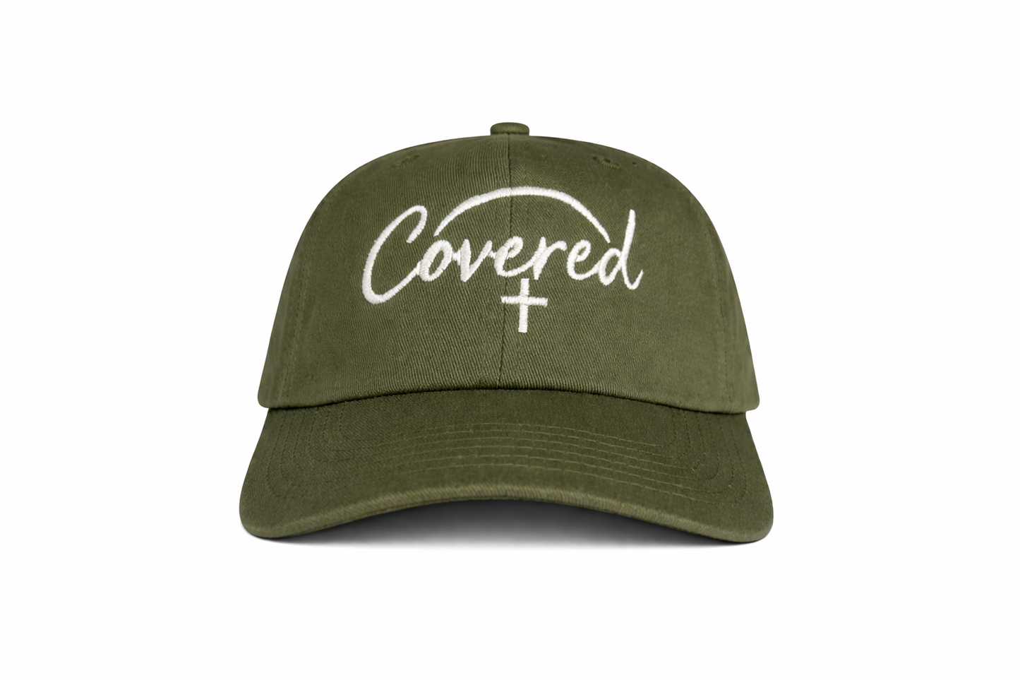Covered Signature Hat – Olive